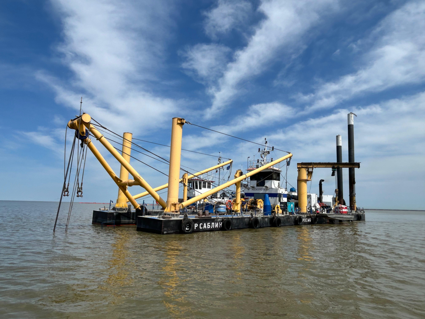 Земснаряд "Петр Саблин" на ВКМСК / Фото:
