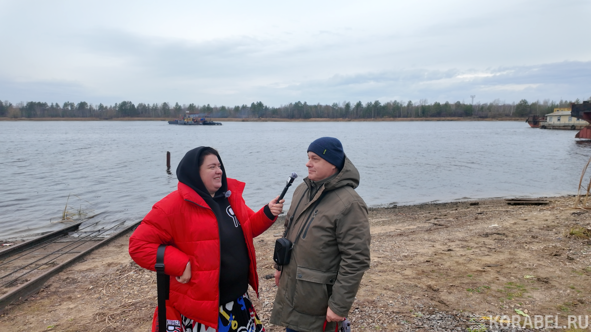 На спуске земснаряда