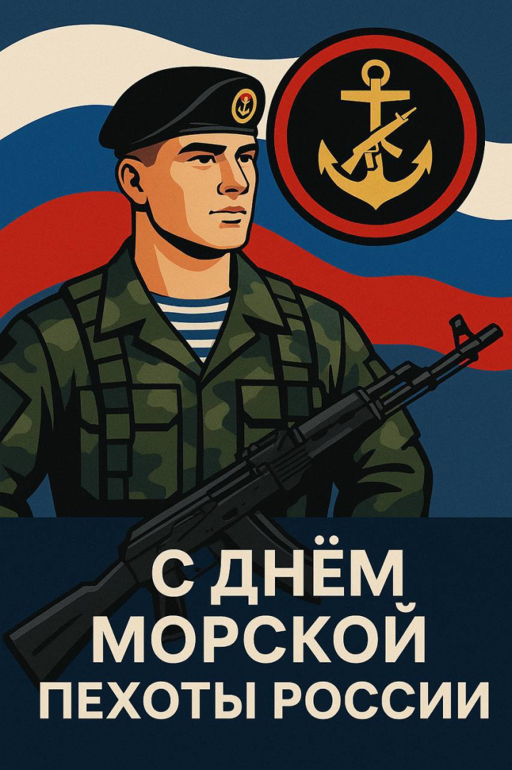 Корабелы «Северной верфи» ОСК поздравляют с Днем морской пехоты / Фото: