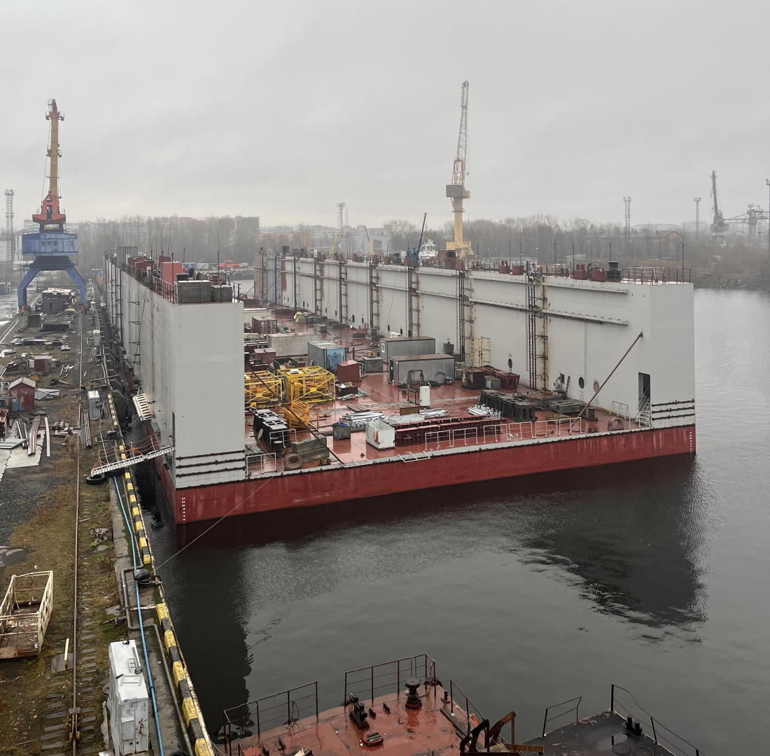Плавучий док проекта 28140С, строящийся для АО «ЦС Звездочка» / Фото: ССК