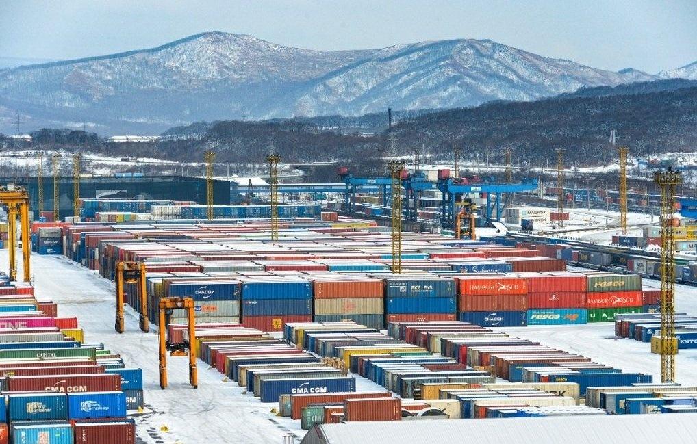 Контейнерный терминал в Находке/ Фото: пресс-служба администрация г. Находка