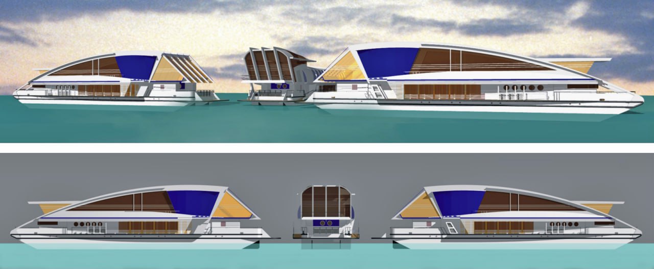 ГК SEA TECH разработала эскизный проект модульного плавучего комплекса / Фото: ГК Sea Tech