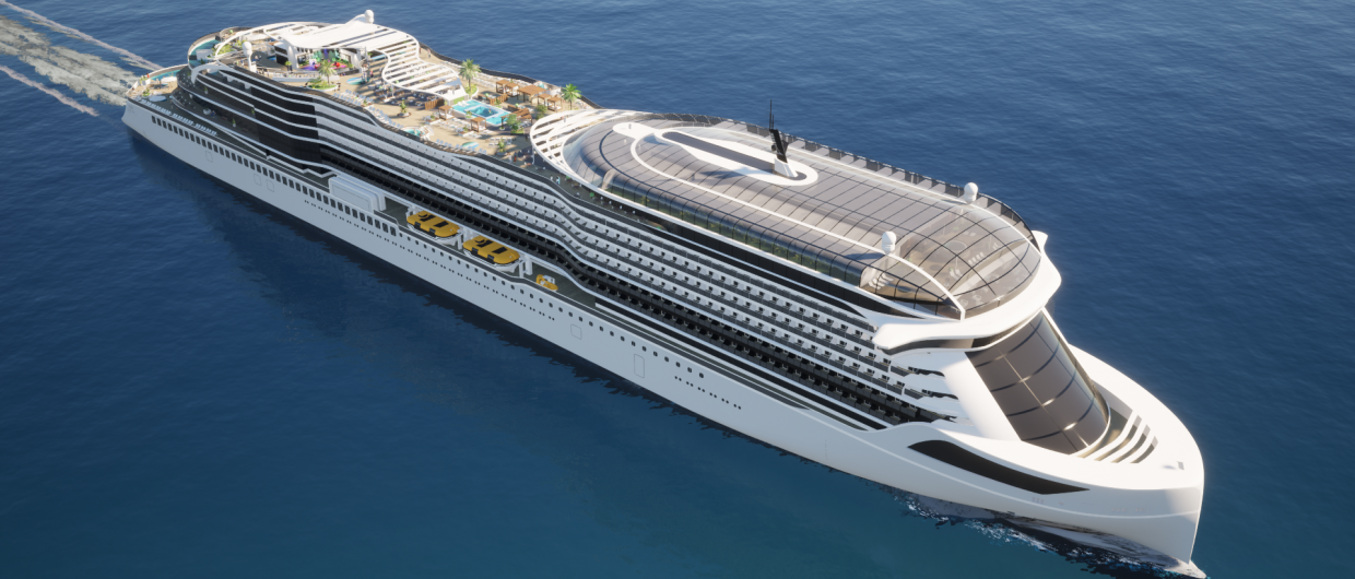 Представлен концепт первого в мире полностью электрического круизного лайнера / Фото: Meyer Werft