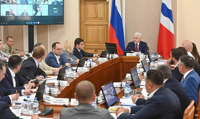 Совещание по вопросу строительства Красногорского водоподъемного гидроузла на реке Иртыш / Фото: Пресс-служба Росводресурсов
