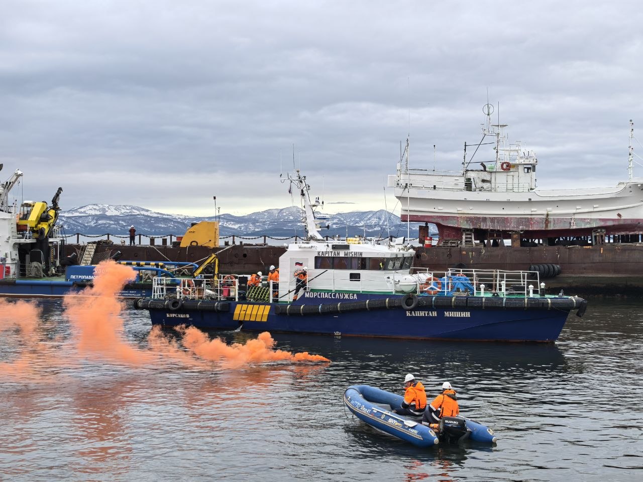 Спасатели провели на Камчатке контрольные учения / Фото: Морспасслужба