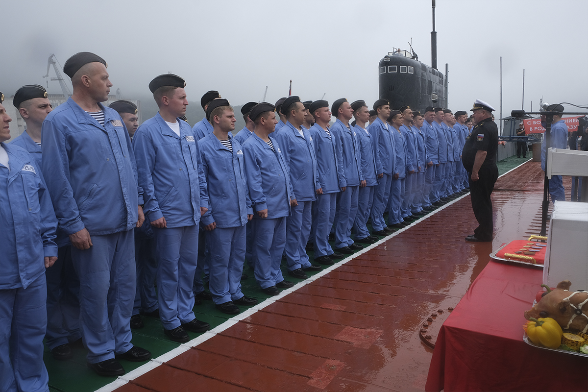 Подводная лодка «Волхов» Тихоокеанского флота вернулась в пункт базирования после продолжительного выполнения задач в море / Фото: Министерство обороны РФ