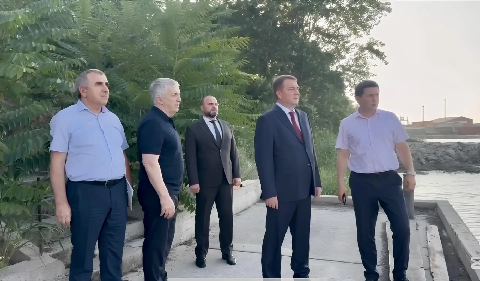 Руководитель Росимущества посетил с рабочим визитом Махачкалинский морской торговый порт / Фото: Росимущество