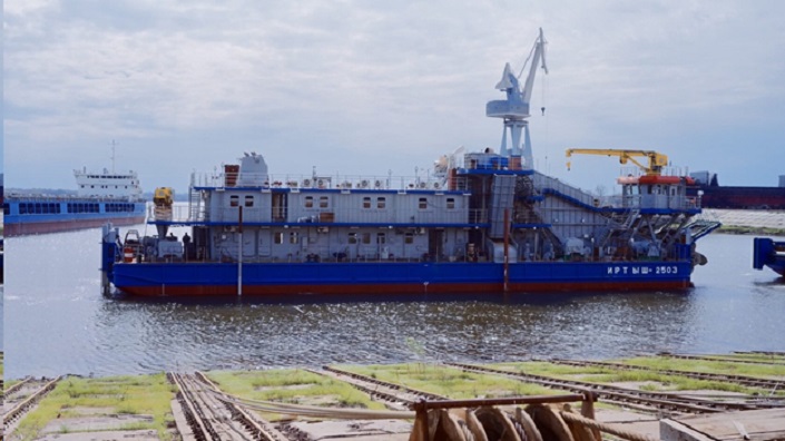 Завершено строительство земснаряда «Иртыш-2503» / Фото: Пресс-служба