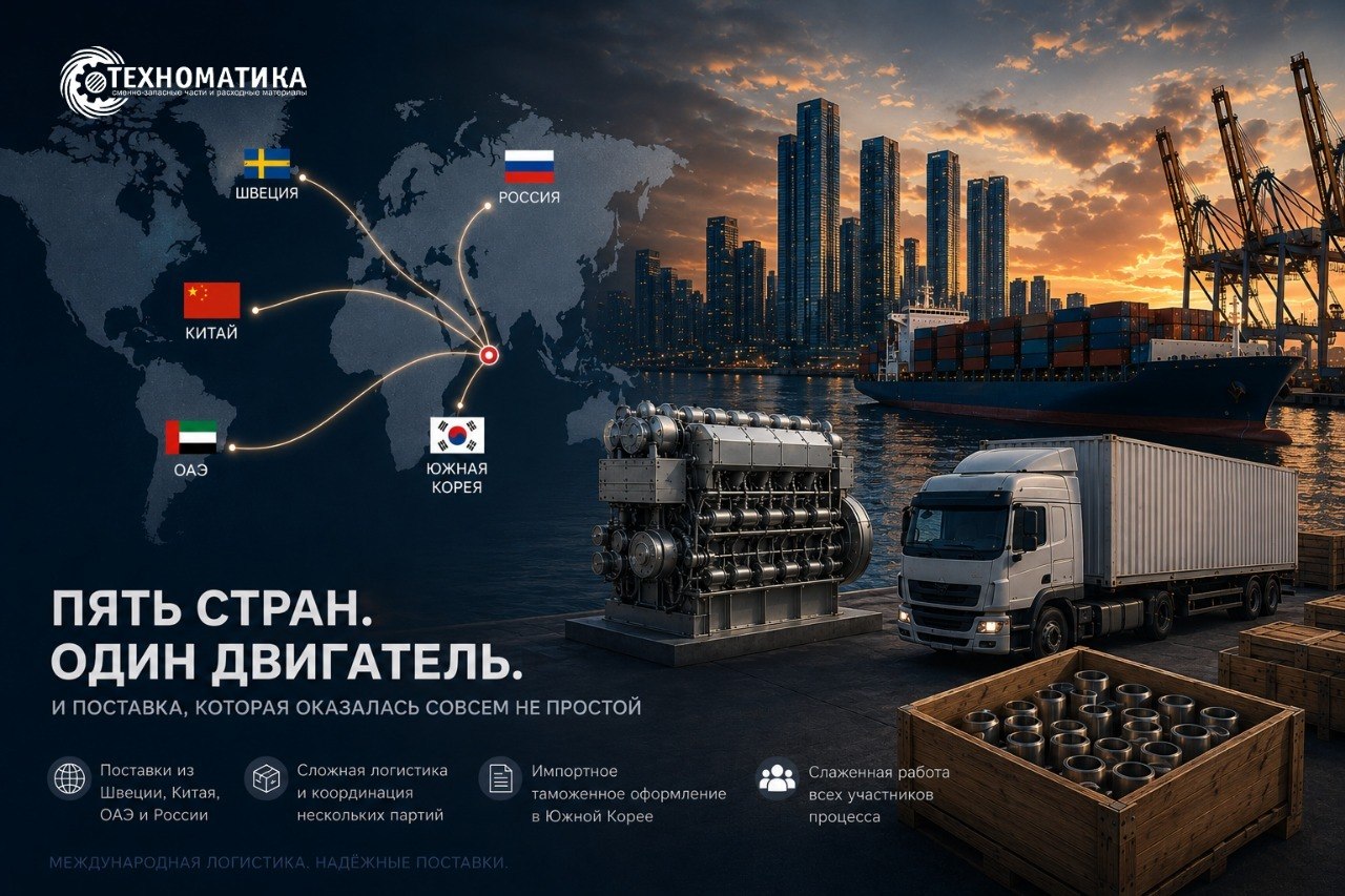 Пять стран. Один двигатель. И поставка, которая оказалась совсем не простой / Фото: Техноматика