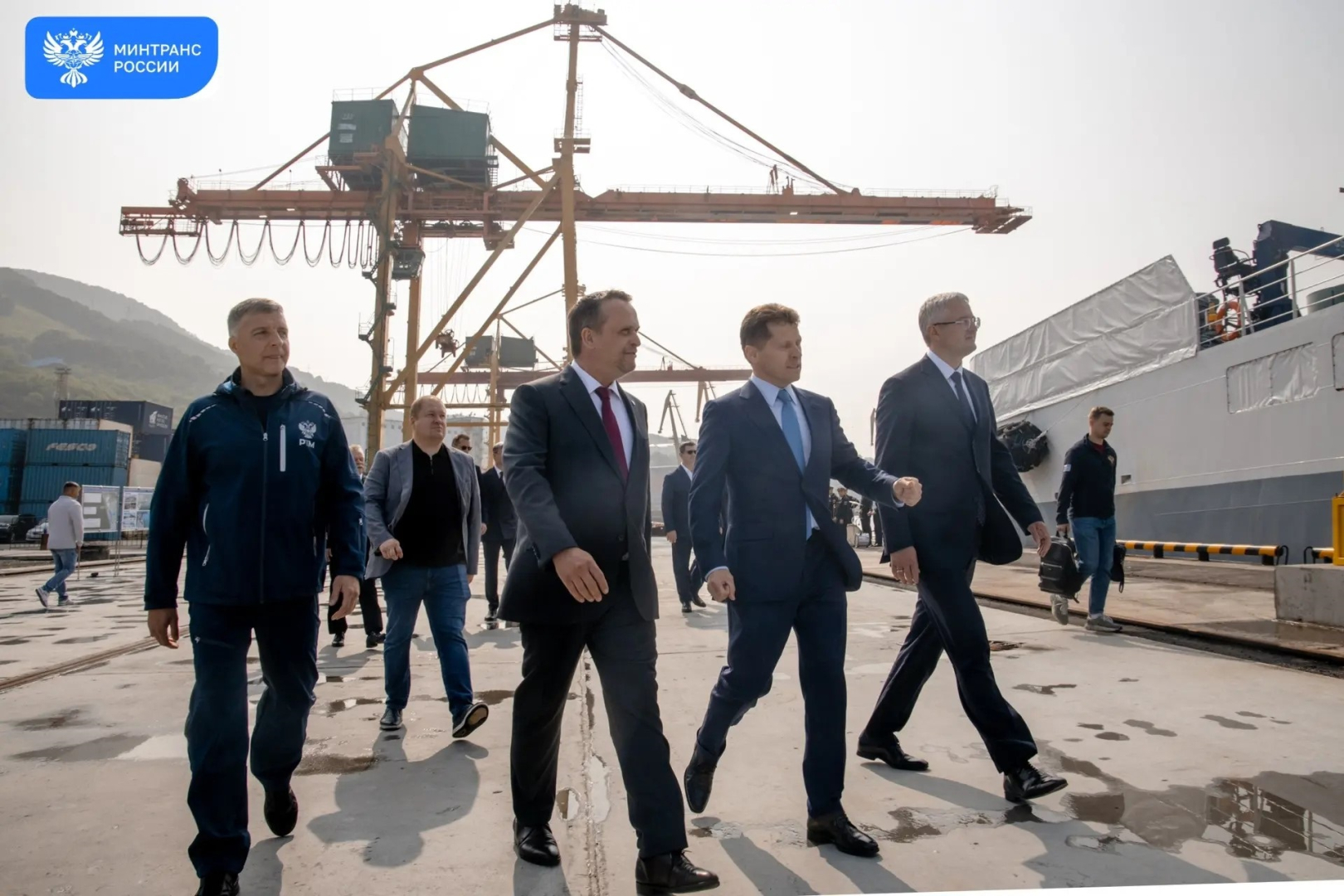 В порту Петропавловск-Камчатский введен в эксплуатацию причал №9 / Фото: Минтранс России