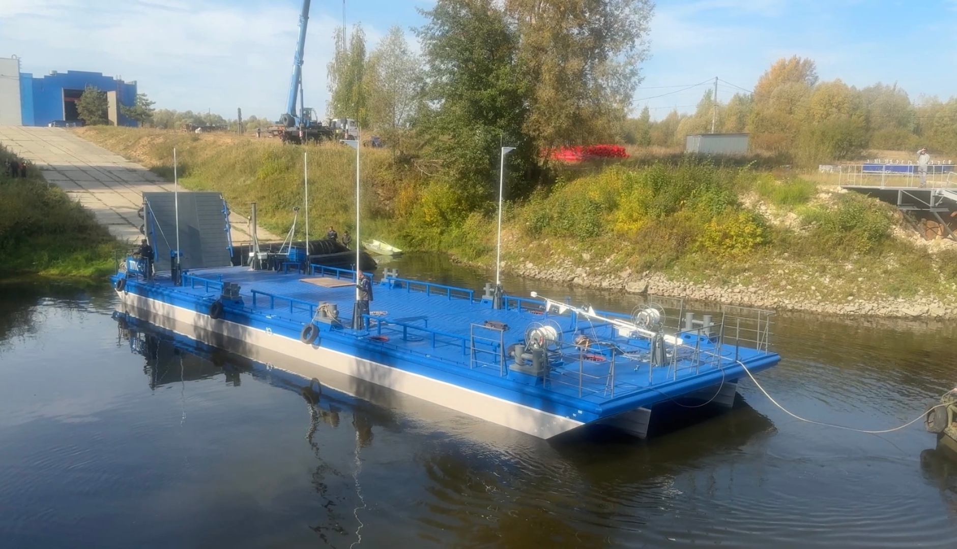 В Нижнем Новгороде спущена на воду баржа проекта RBD2808 / Фото: ГК
