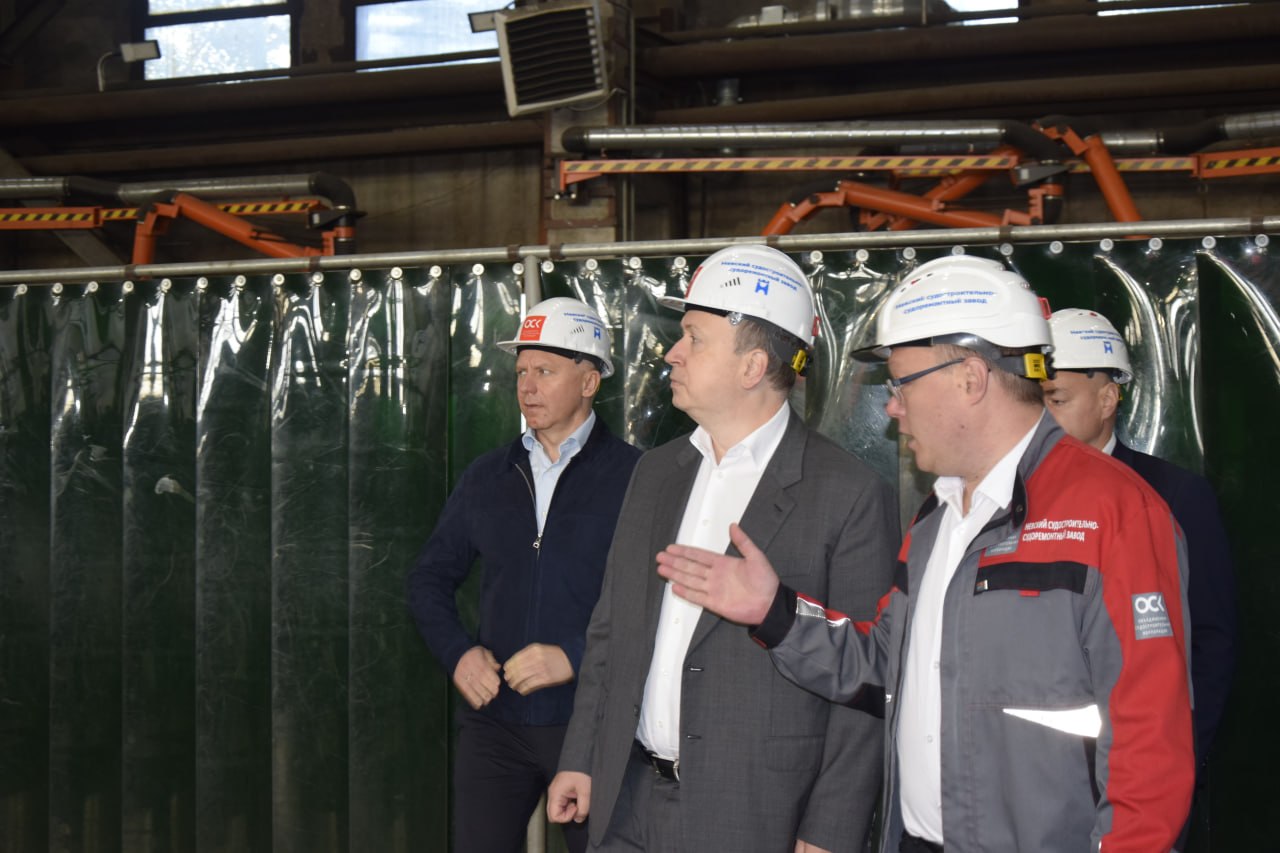 Гендиректор ОСК проинспектировал ход строительства судов на Невском ССЗ / Фото: пресс-служба ОСК