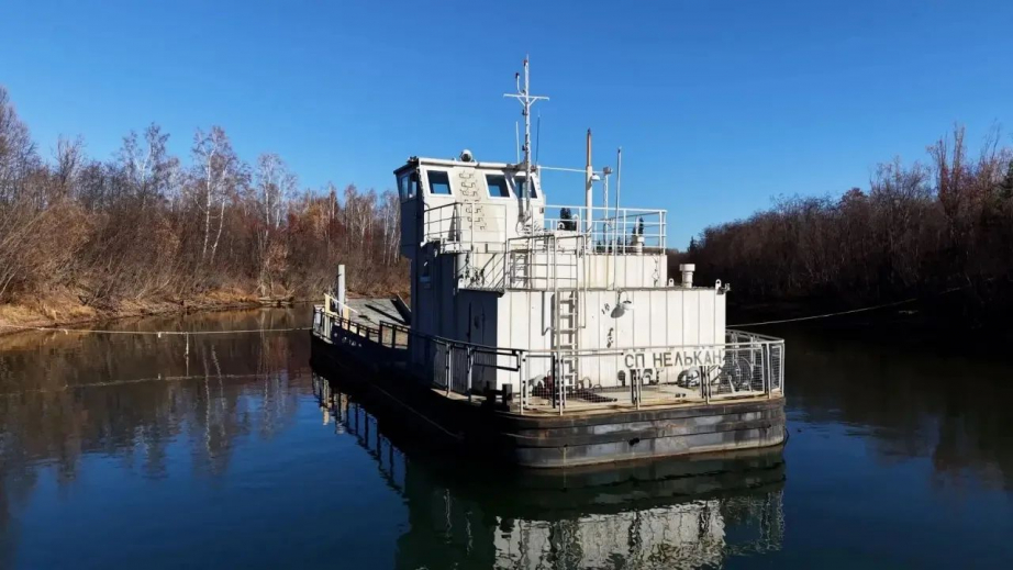Паром «Нелькан» модернизируют для перевозок через реку Мая в Хабаровском крае / Фото: Пресс-служба правительства Хабаровского края
