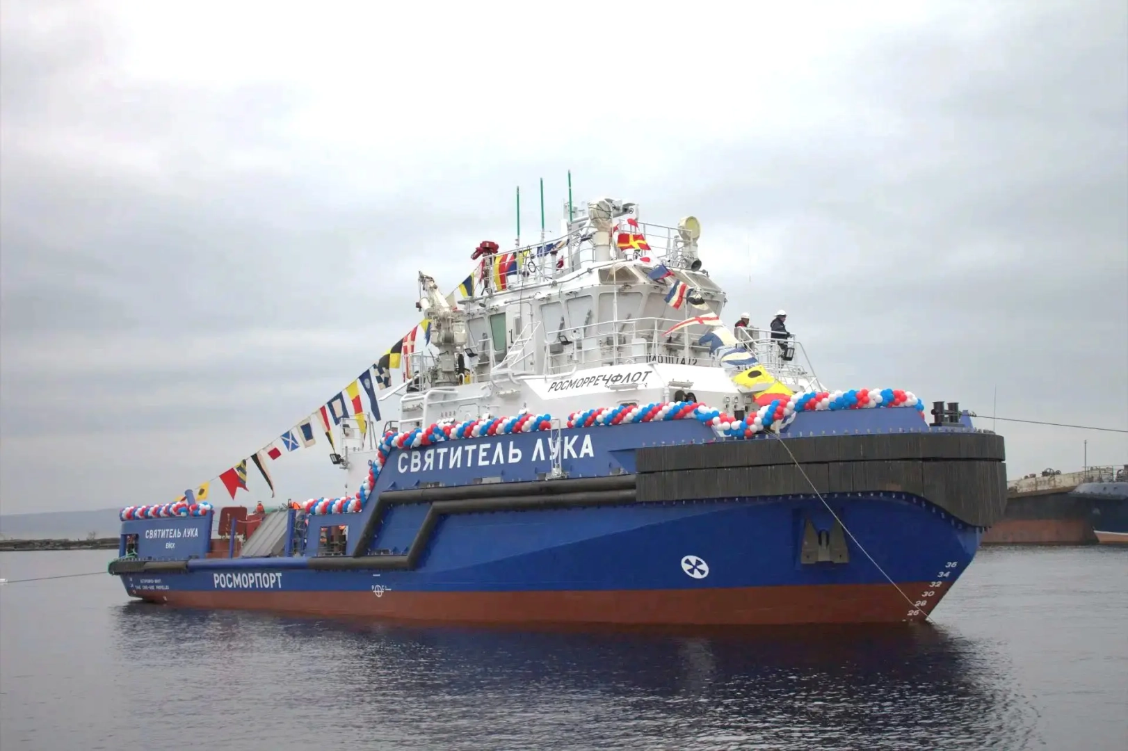 Спущен на воду головной буксир «Святитель Лука» проекта NE038 / Фото: