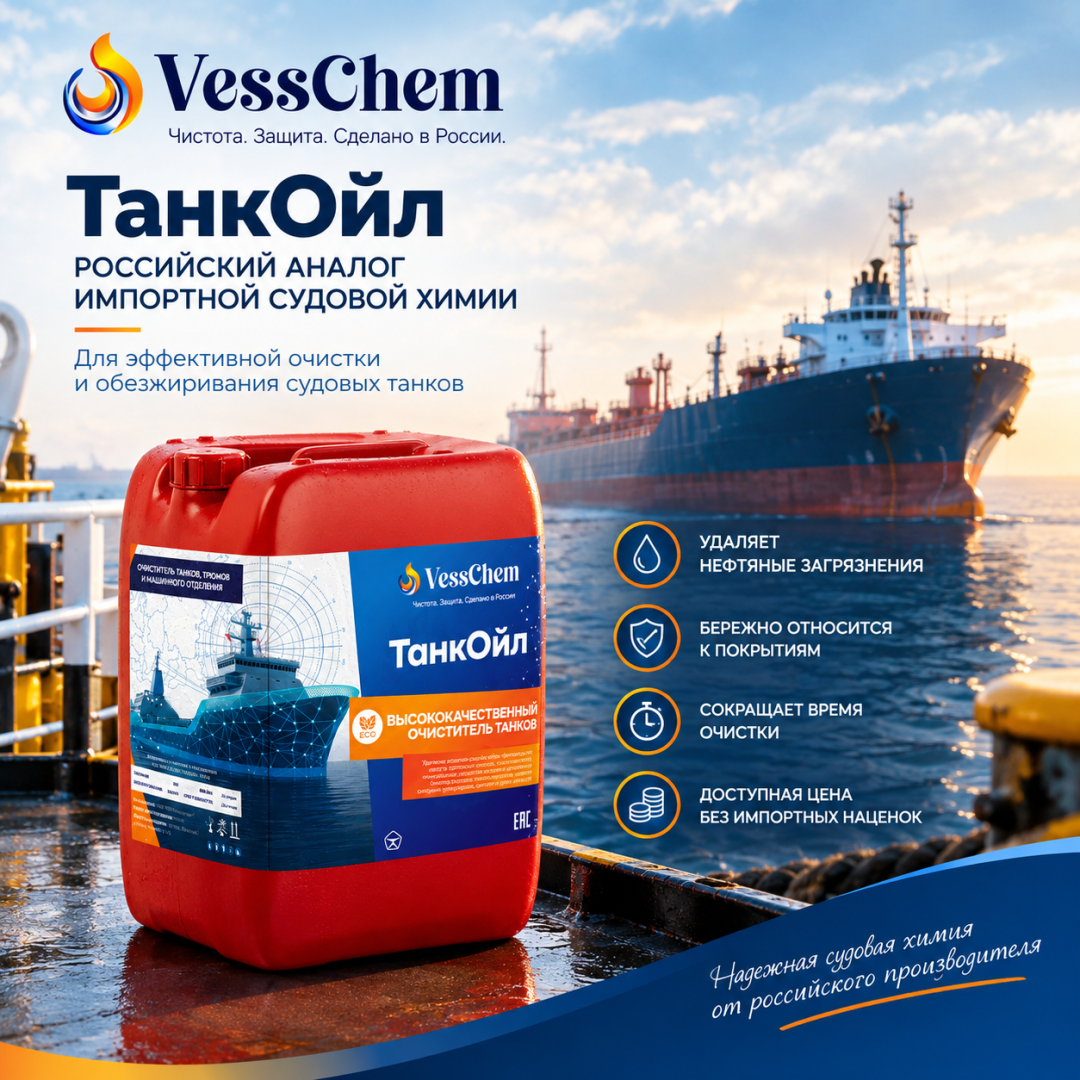 ТанкОйл VessChem для очистки судовых танков / Фото: vesschem