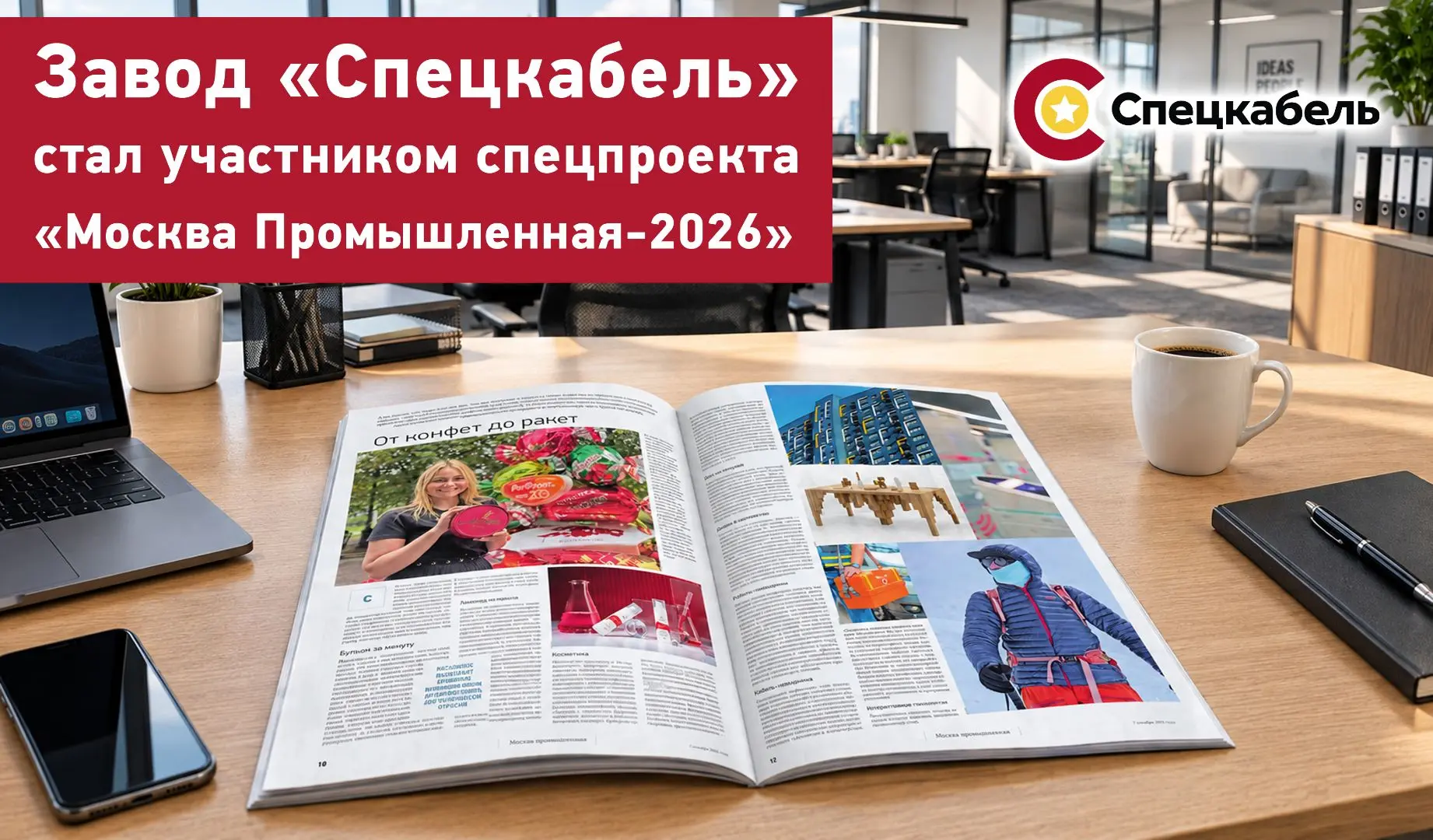 «Спецкабель» стал участником спецпроекта «Москва Промышленная — 2026» / Фото: