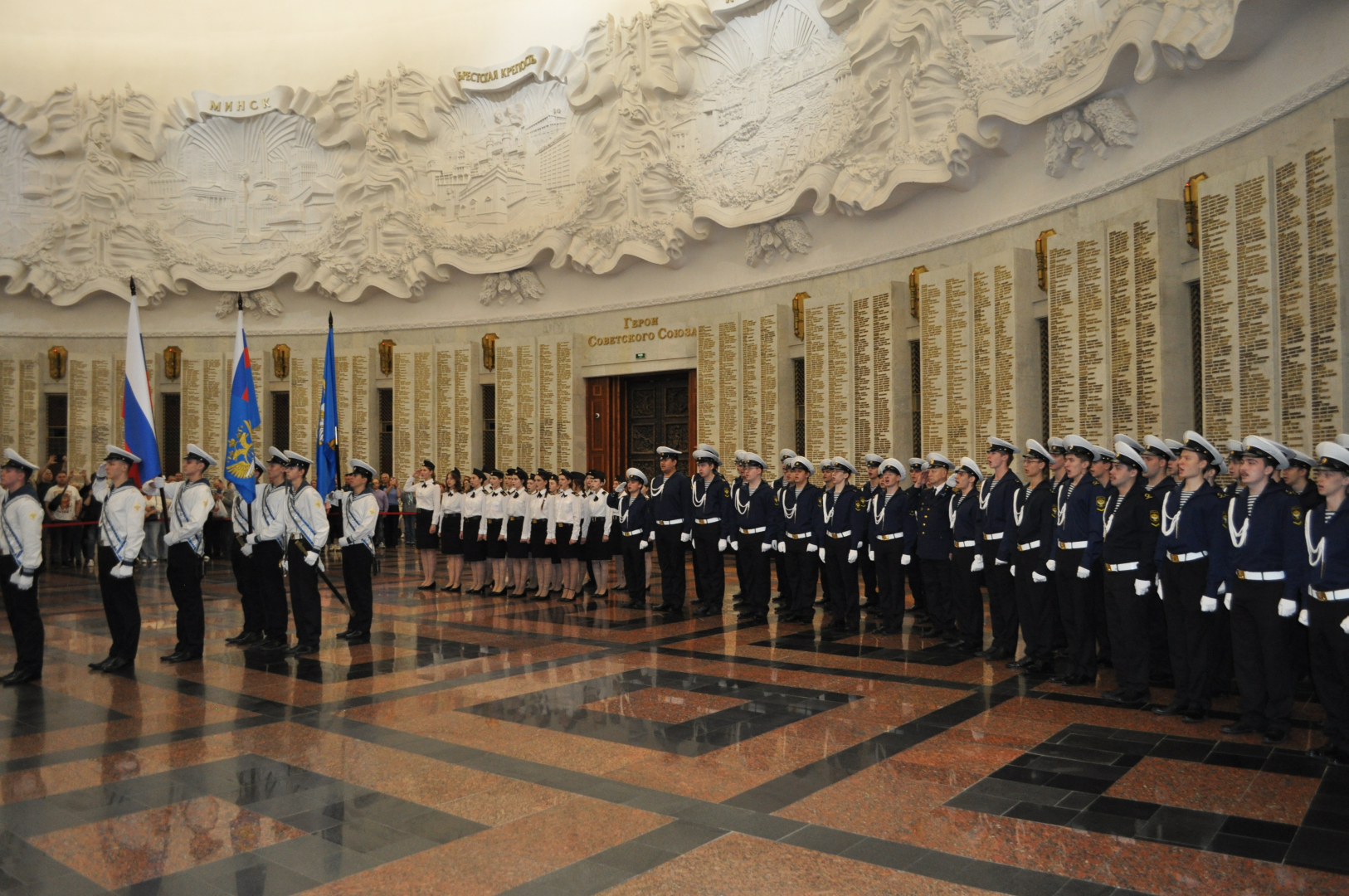 Первокурсников Академии водного транспорта посвятили в курсанты / Фото: