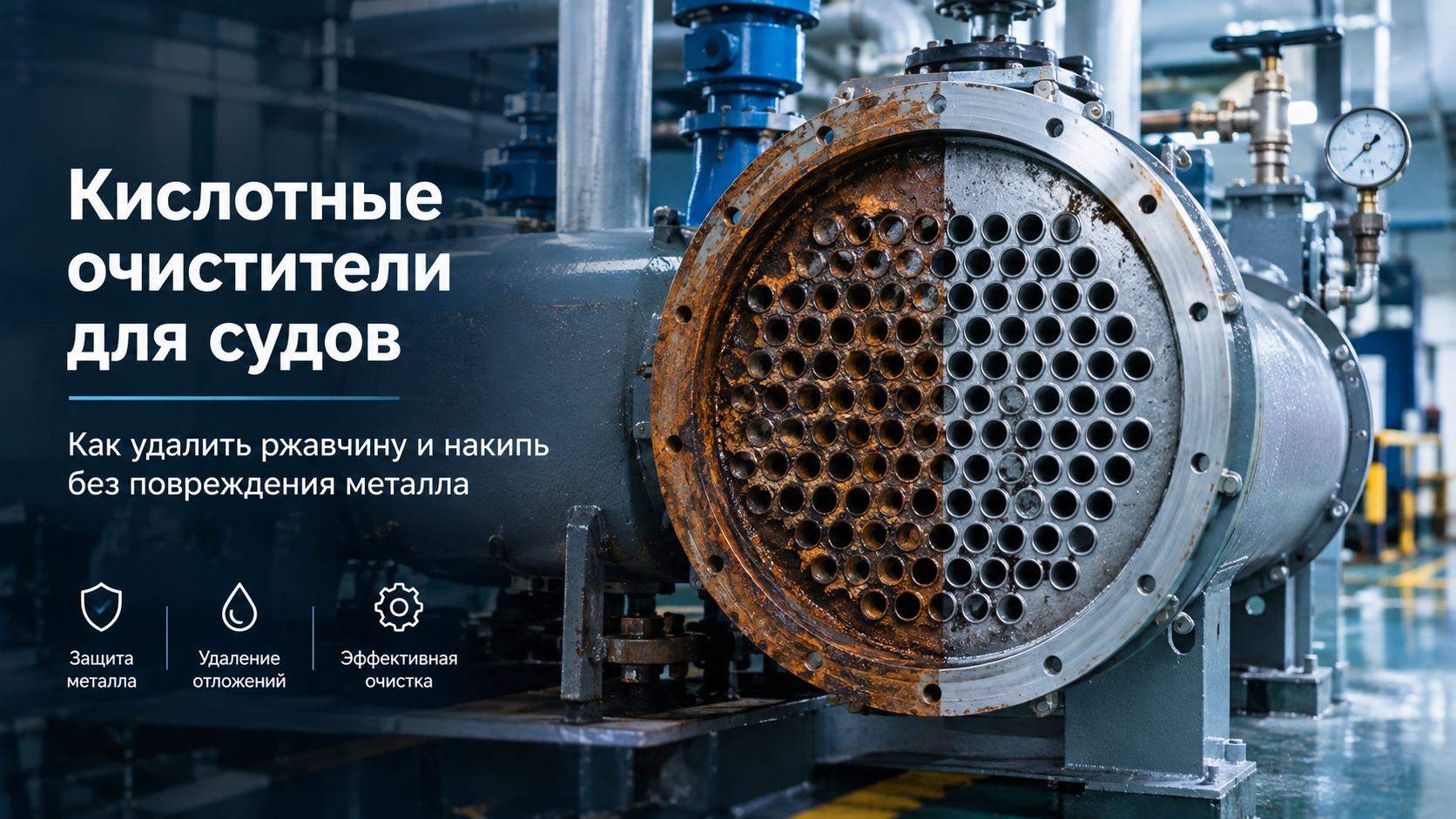 Кислотная очистка без последствий: как защитить металл от коррозии / Фото: vesschem