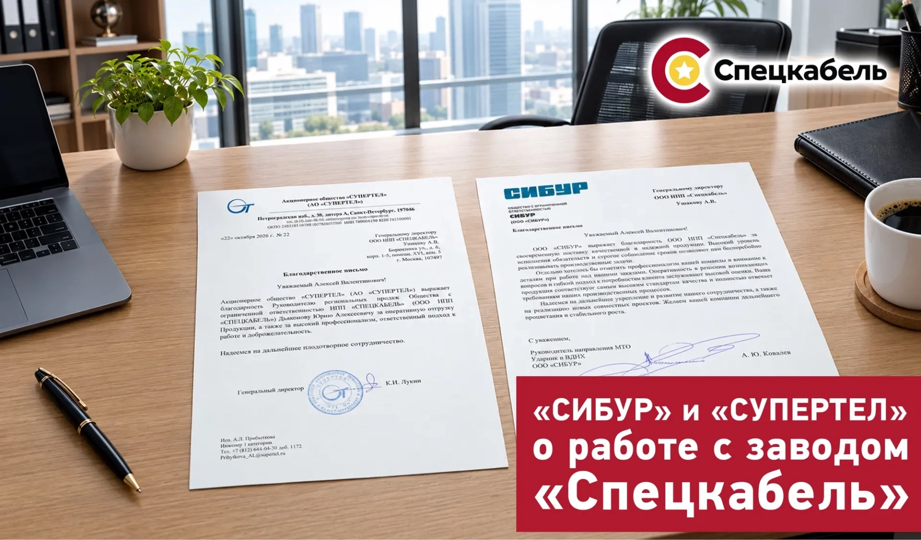 «Спецкабель» заслужил благодарность ключевых клиентов / Фото: